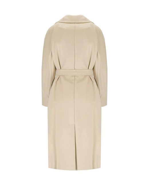 Weekend by Maxmara Natural Resina Ivory Belted Coat