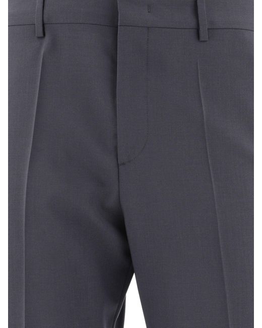 Pantalones a medida de lana de Valentino de hombre de color Blue