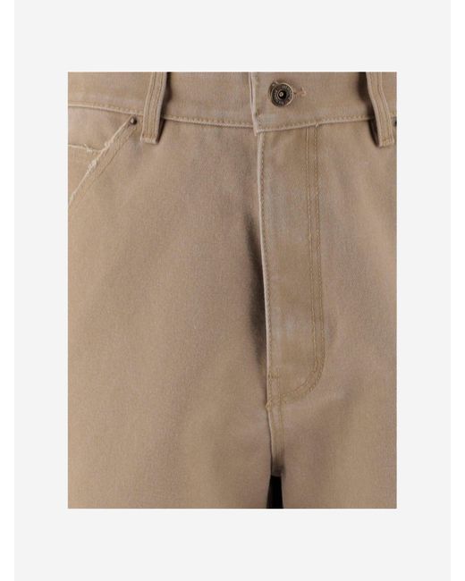 We11 hechos pantalones de mezcla de algodón we11done de hombre de color Natural