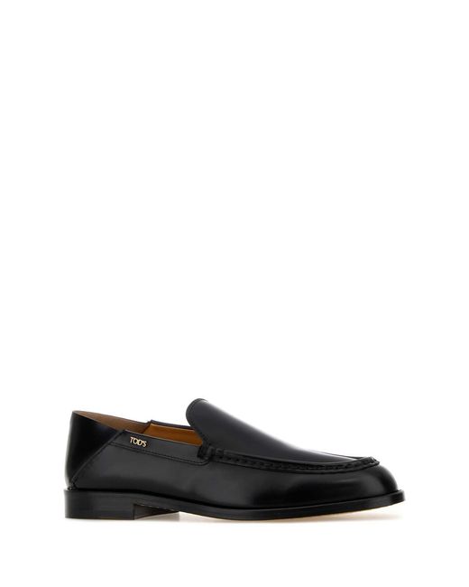 Tod's Black Cuoio 07M Sabot Pantofola
