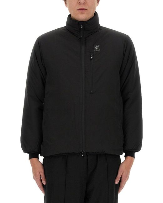 South2 West8 Black Jacket With Logo