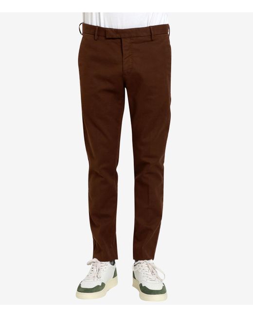 PT Torino Brown Trousers for men