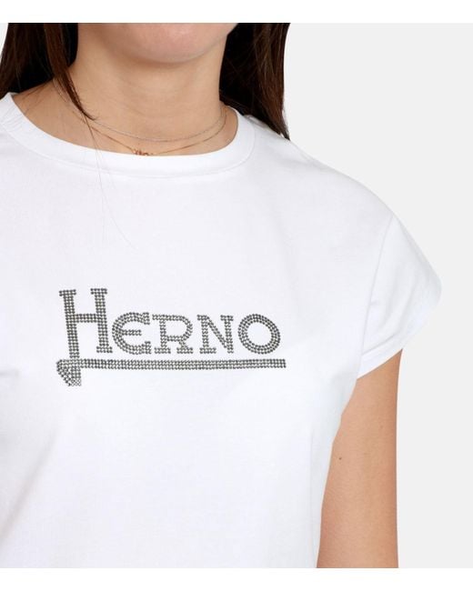 Herno White T Shirts And Polos