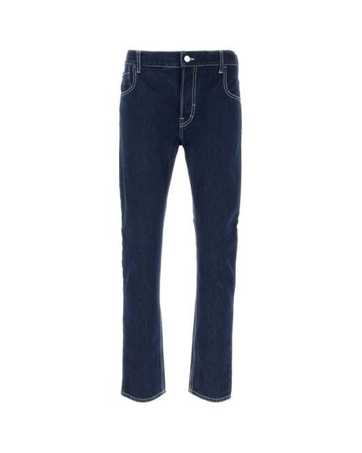 Gucci Blue Lasered Tapered Jeans for men
