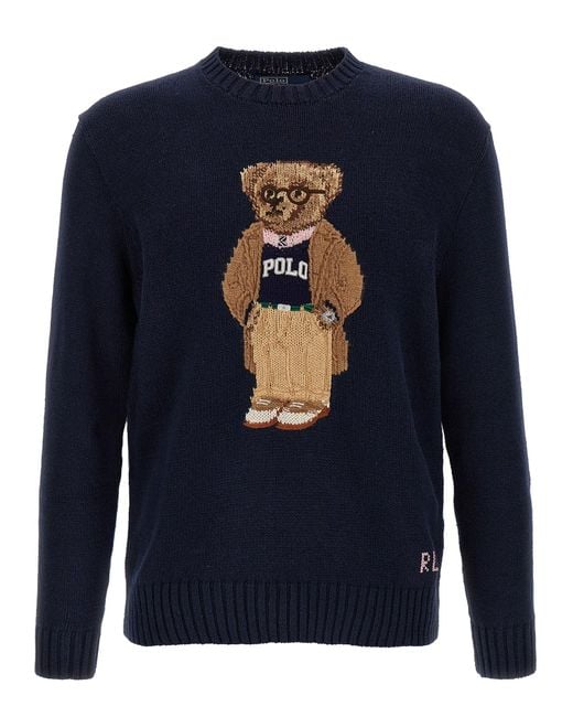 Polo Ralph Lauren Pullover "Polo Bear" in Blue für Herren