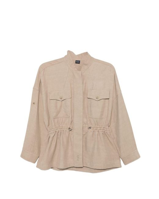 Fay Natural Cotton Overshirt