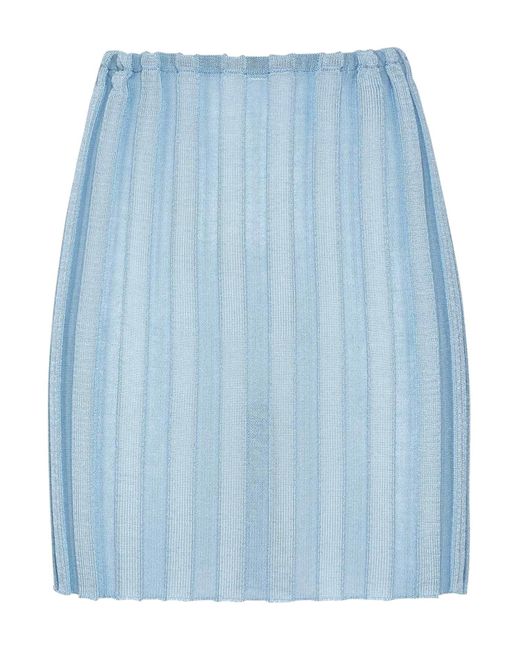 Katrine Mini falda a. roege hove de color Blue