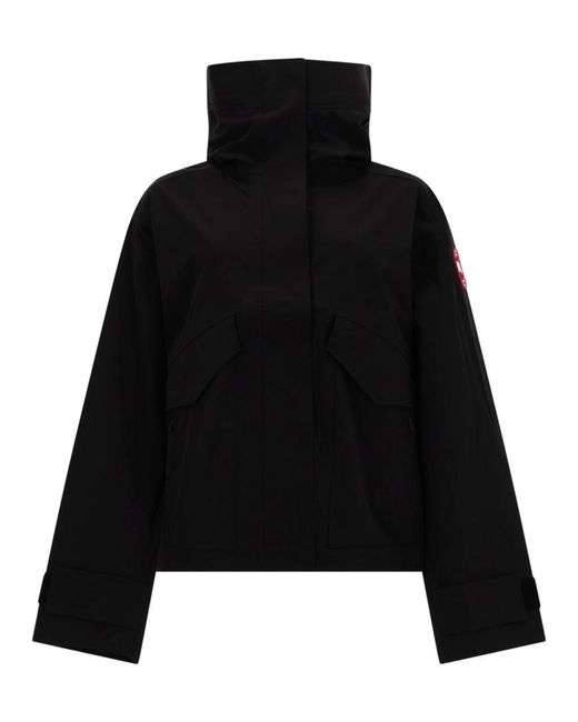 Canada Goose Black Solid Hood Jacket