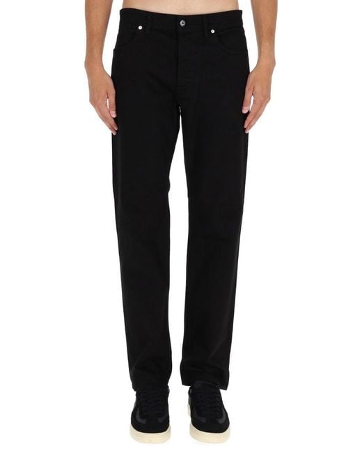 Stone Island Black Regular Fit Denim Pants for men