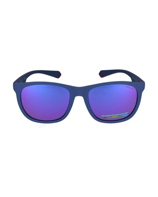 Gafas de sol PLD 2140/S 802 Semimattblue Violet Azure /18 /145 Polaroid de color Purple
