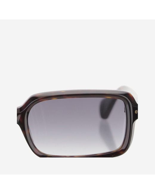 Carven Red Square Acetate Sunglasses