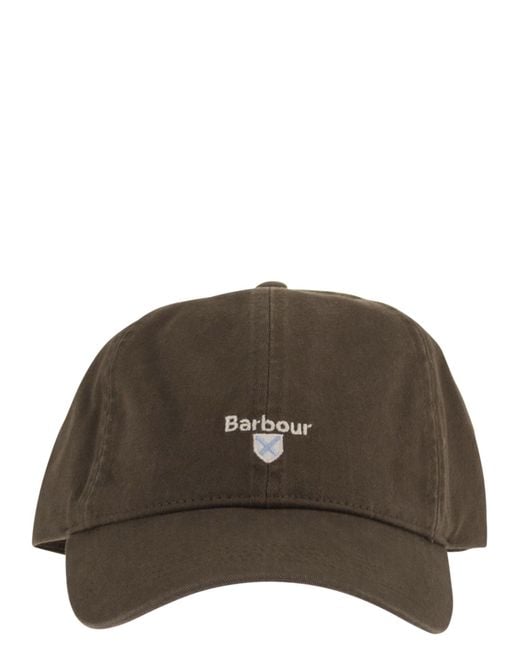 Barbour Brown Cascade Sports Cap With Logo for men
