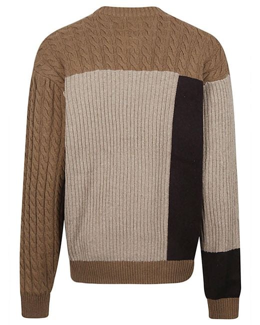 Dickies Gray Lucas Patchwork Sweater