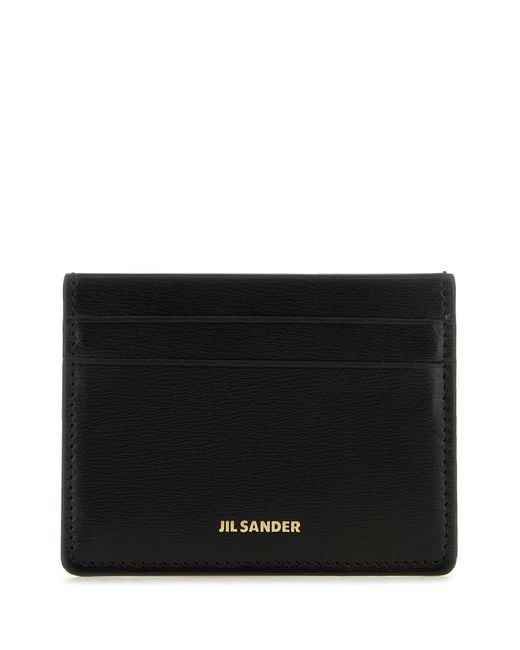 Jil Sander Natural Leather Card Holder