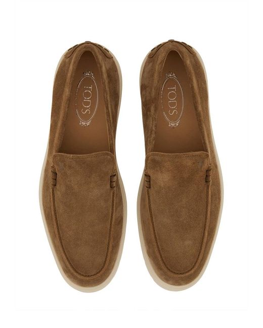 Tod's Brown Tod 's Leder -Slipper Loafer