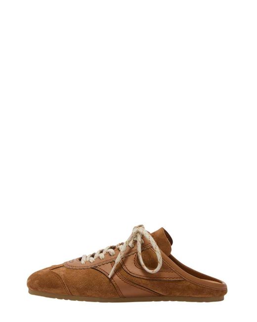 Dries Van Noten Black Suede-Stripe Sneaker Mules