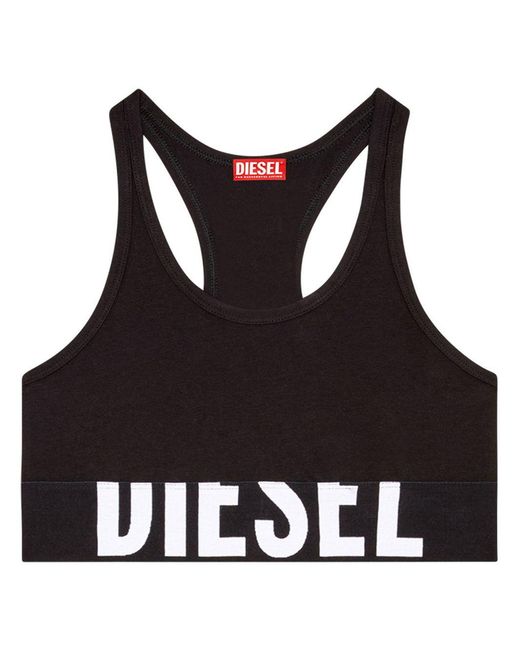 DIESEL Black Logo Bralette Bra