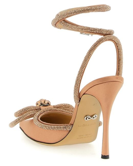 Pompes 'Double Bow' Mach & Mach en coloris Metallic