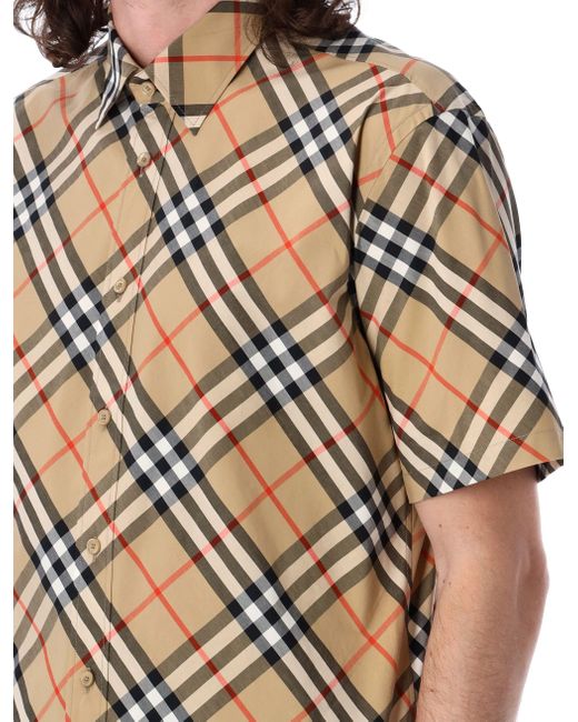 Burberry Multicolor Check Cotton Shirt for men