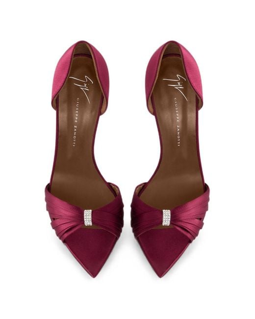 Giuseppe Zanotti Red Lienn Leather Pumps