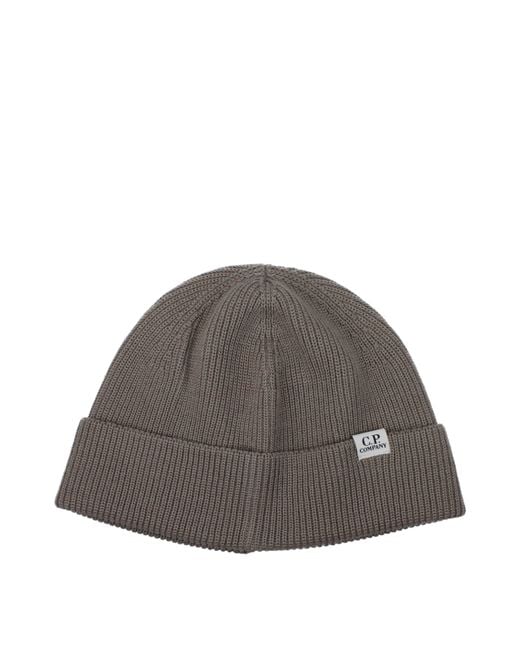 C P Company Brown Wool Caps Virgin