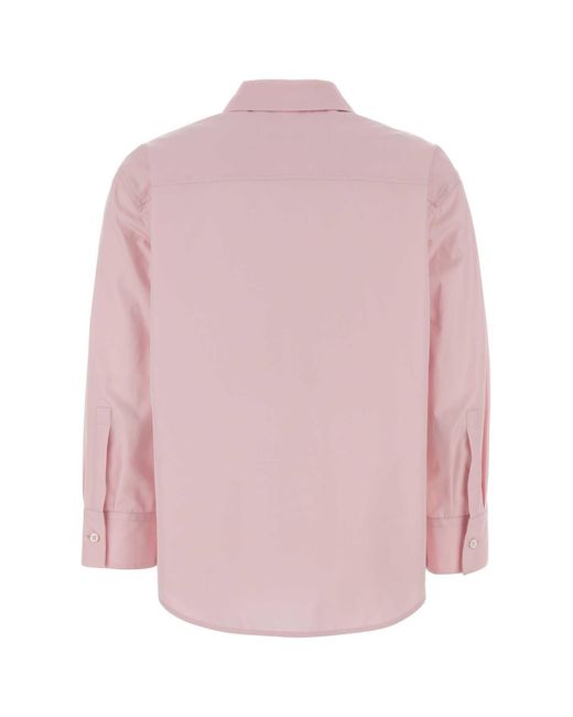 Jil Sander Pink Regular Solid Shirt