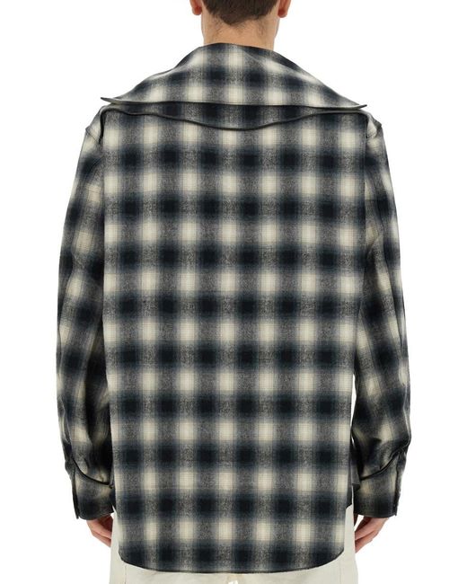 A.I.E. Gray Cotton Shirt for men