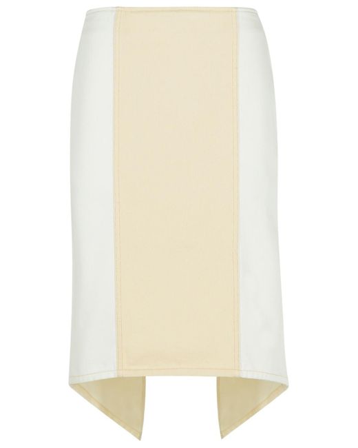 J.W. Anderson White JW Anderson 'geschichtete' weiße Baumwollrock '