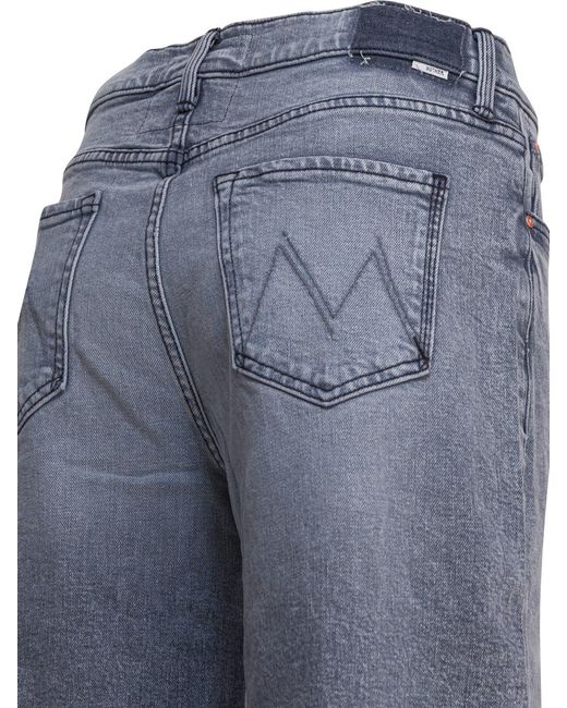 Mother Moeder Jeans in het Blue