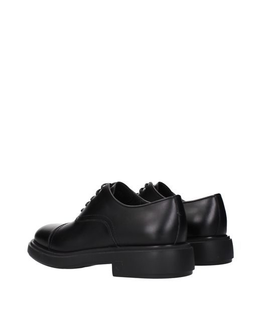 Ferragamo Black Derby Camden Leather