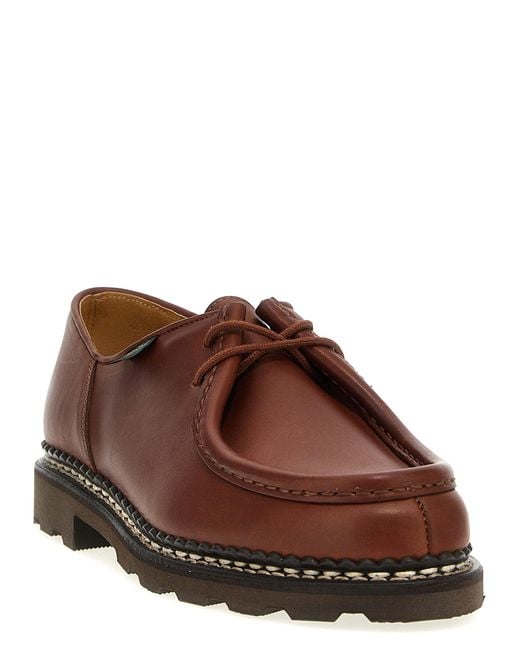 Paraboot Brown 'Michael' Derby Shoes