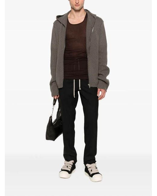Rick Owens Black Drawstring Slim Long for men