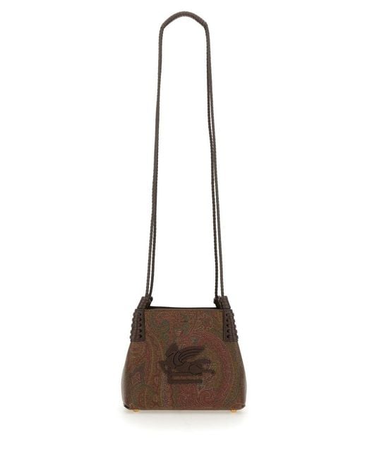 Etro Brown Libra Mini Tote Bag