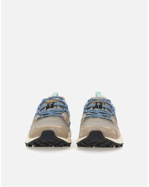Flower Mountain Yamano Sneakers In Grijs Turquoise in het White voor heren
