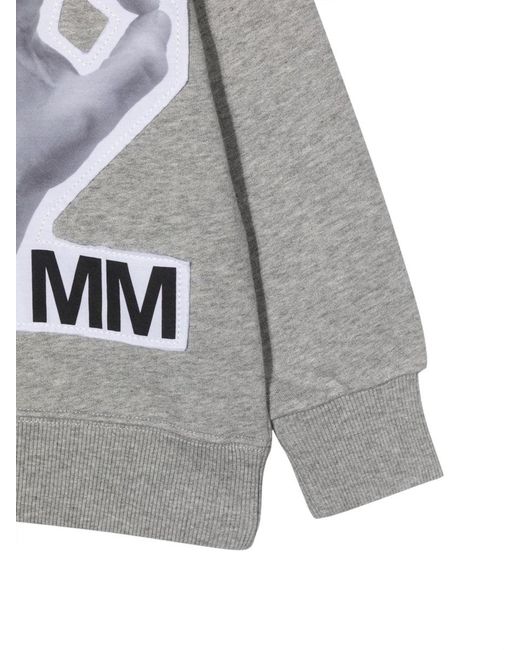 MM6 by Maison Margiela White Mm Ok Crewneck Sweatshirt