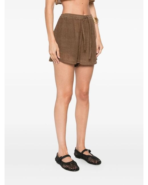LeKasha Brown Linen Short