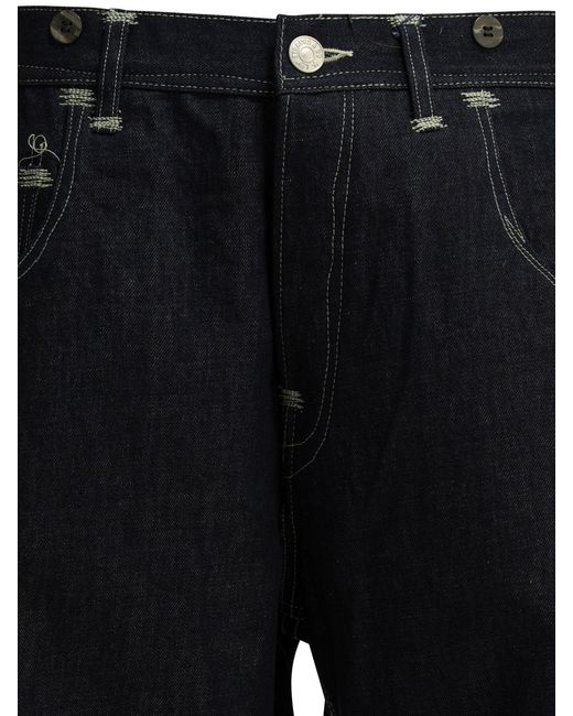 Junya Watanabe Blue X Levi's 5-Pocket Workwear Jeans Wide Leg Jeans