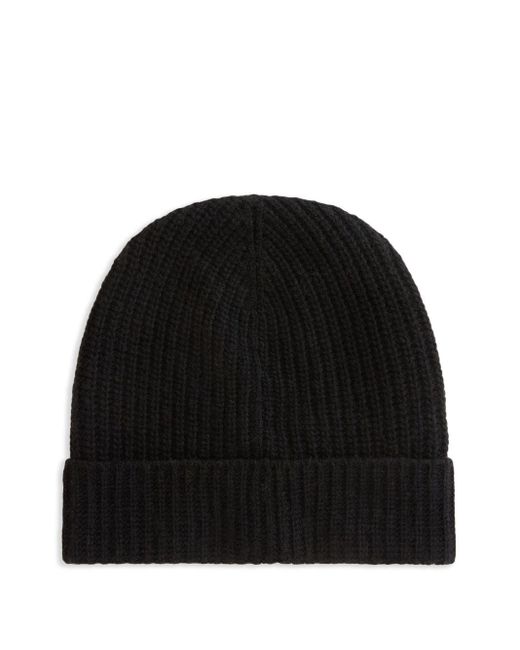 Bonnet En Maille Nervurée Woolrich pour homme en coloris Black