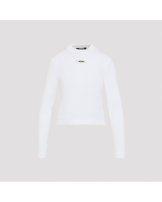Jacquemus White Logo Crew Neck T-Shirt