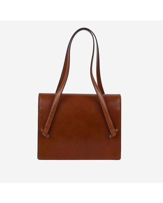 Versace Brown Shoulder Bag Severine Leather
