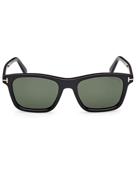 Tom Ford Zonnebril Ft1179 01 N Barron Zwart/groen Heren in het Brown