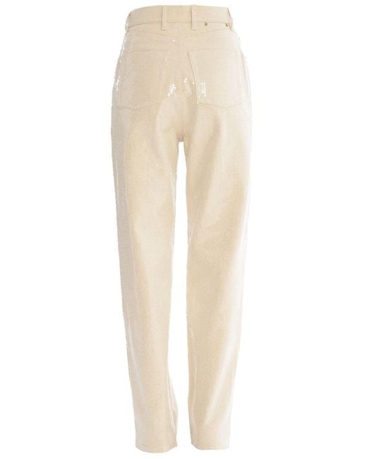 Golden Goose Deluxe Brand Natural Transparent All-over Sequins Jeans