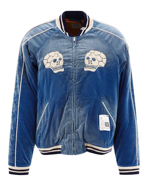 Maison Mihara Yasuhiro Souvenir Bomber Jacket in het Blue voor heren