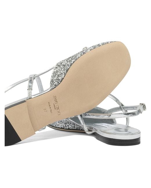 Jimmy Choo "belinda" Slingback Ballerina's in het White