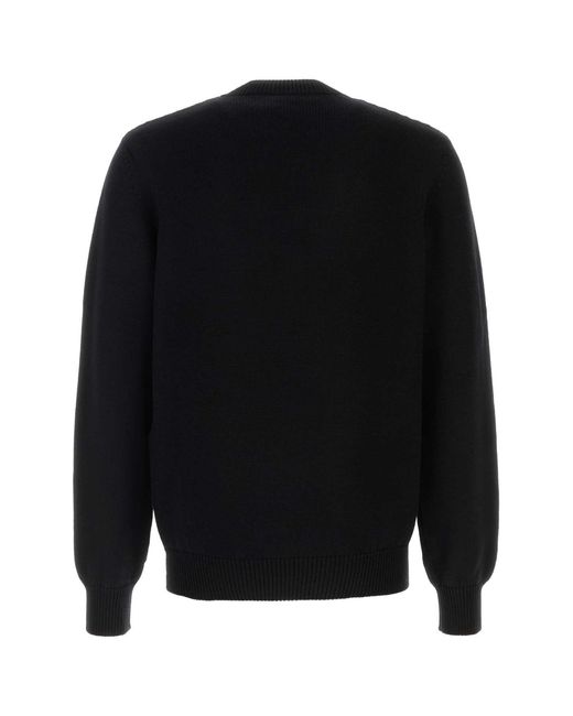 Fendi Black Wool Sweater for men