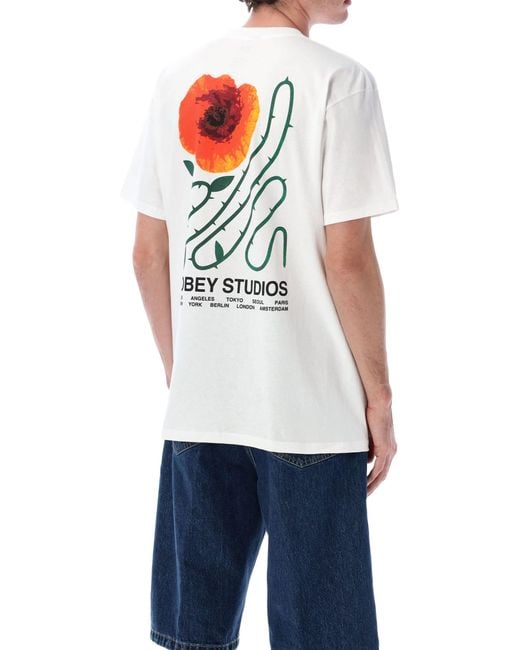 Obey White T Shirts And Polos for men