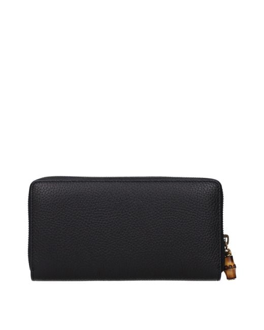 Gucci Black Wallet Leather