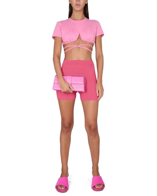 Jacquemus Red Shorts "Pralu"