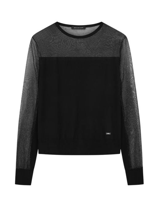 ARMANI EXCHANGE Black Armani Austauschpullover