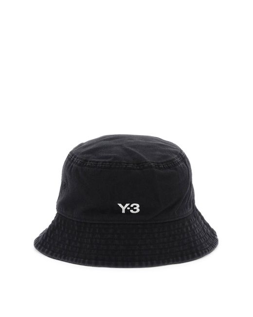 Chapeau de seau en sergé lavé Y-3 pour homme en coloris Black